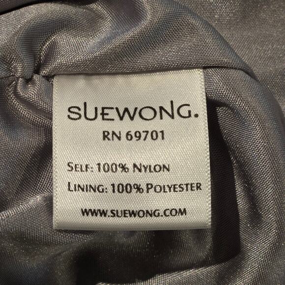 Sue Wong Nocturne Gray Silver Embroidered Lace Sheath Cocktail Dress, Size 8 - Picture 10 of 11